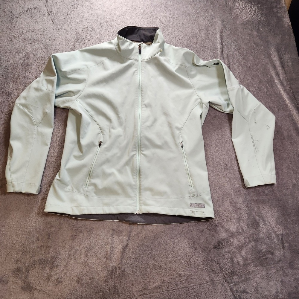 REI Jacket Womens XL Green Aqua Sunice Onassis Waterproof‎ Lightweight Full Zip